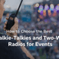two-way radio hire for events