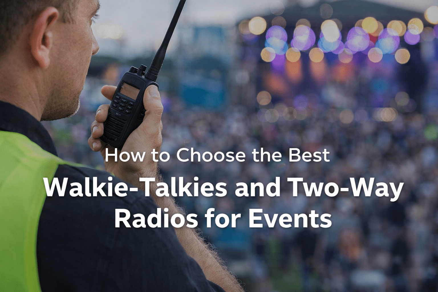 two-way radio hire for events